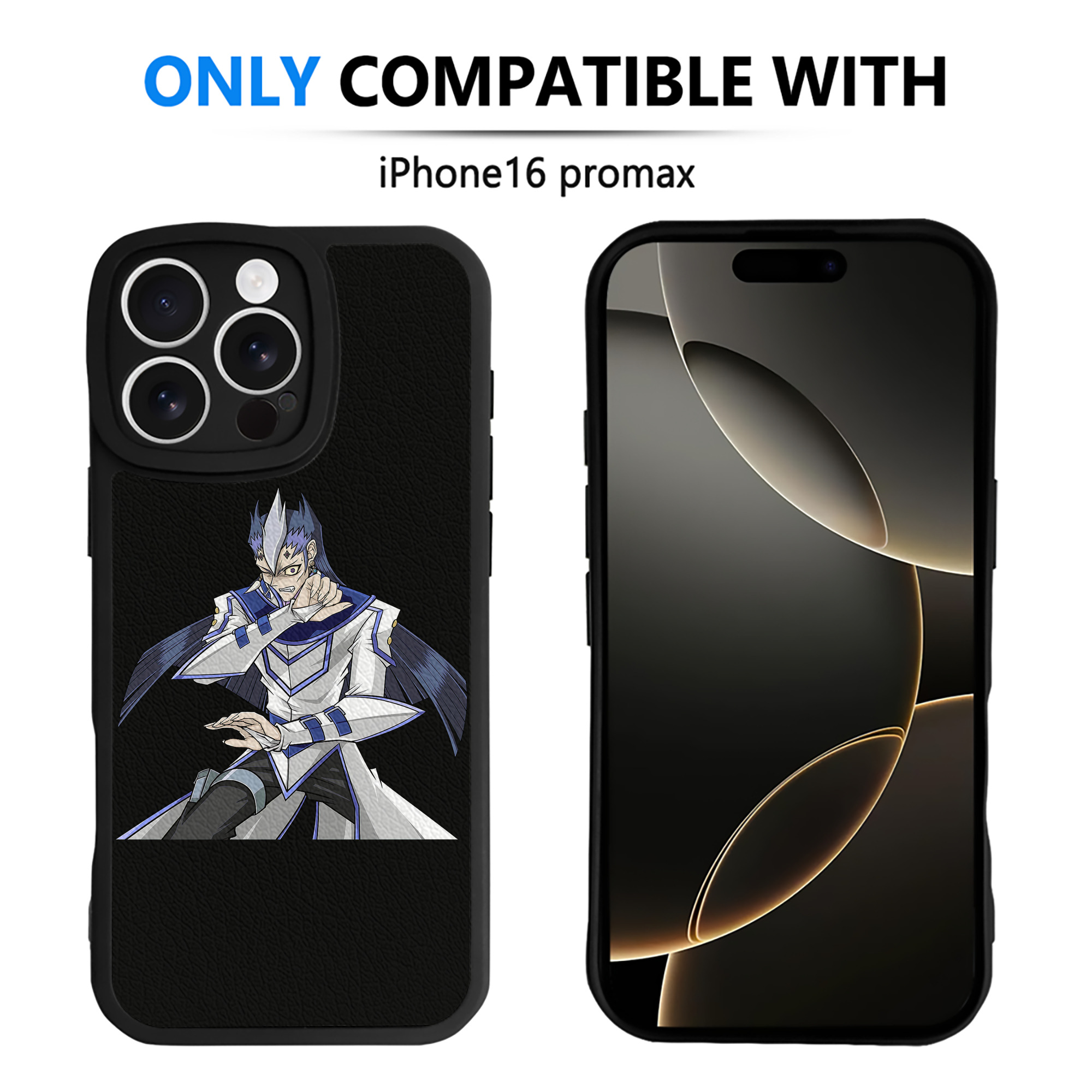 （画像用） 遊☆戯☆王 Yu-Gi-Oh! 【iPhone 16シリーズ対応】シリコンスマホケース（レザー調） 材質：シリコン